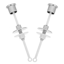  2 Pcs Toilet Lift Switch Tank Flush Button Assist Replacement Push Buttons