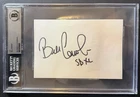 Bill Cowher Pittsburgh Steelers SBXL Signed 4x6 Index Card Beckett Autograph BAS