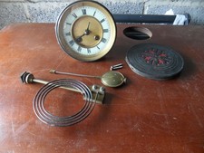 Antikes rundes Messing Uhrwerk GB & E London, Pendel etc.