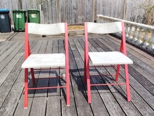 2x ROBBY CANTARUTTI ARRMET MANZANO POCKET FOLDING CHAIR ITALY