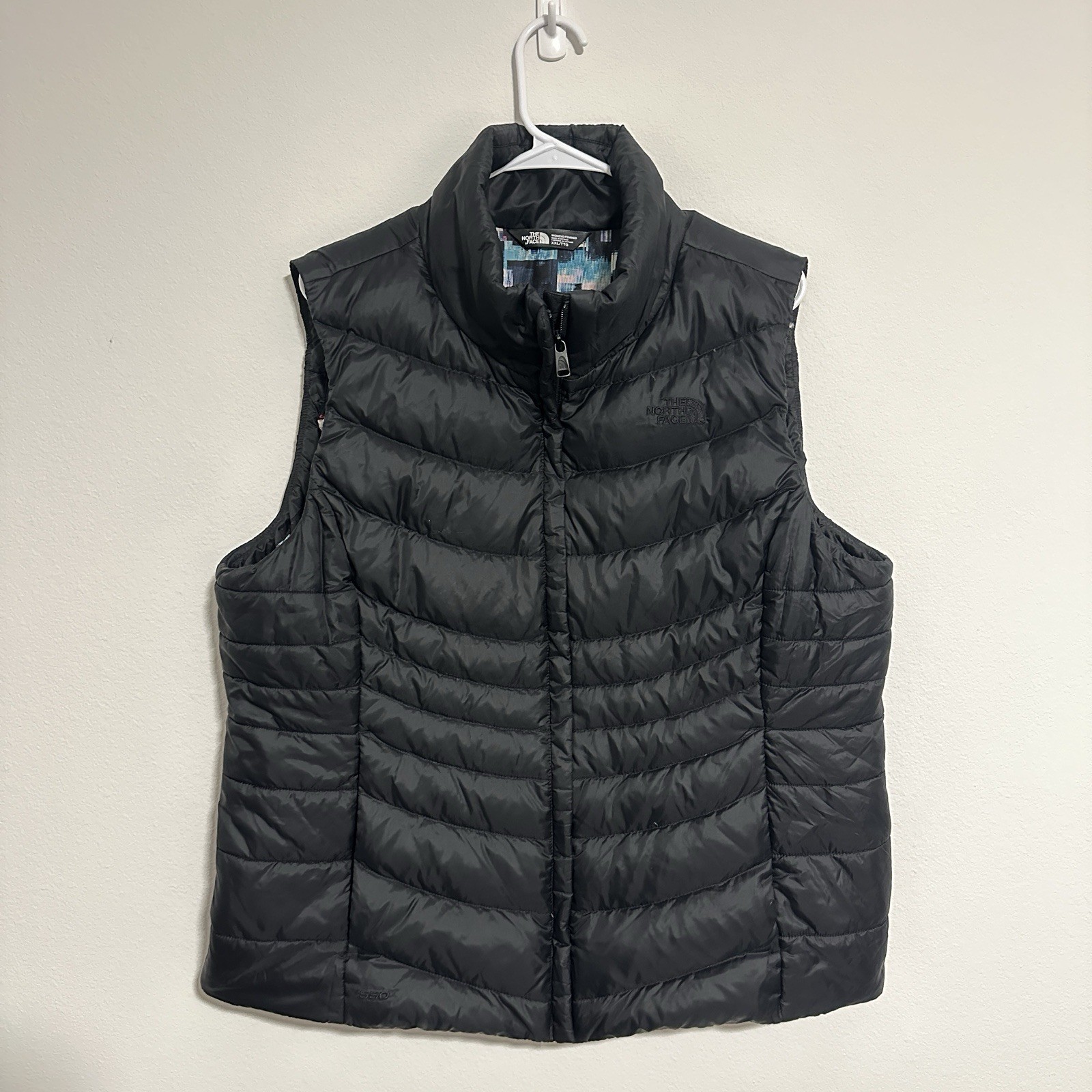 The North Face Aconcagua 550 Down Puffer Vest for Women XXL Black Full Zip