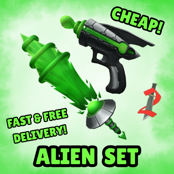 Murder Mystery 2 MM2 Alien Set (Choose) | Alienbeam & Raygun | Godly ...