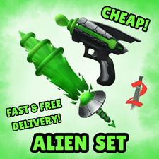 Murder Mystery 2 MM2 Alien Set Choose  Alienbeam  Raygun  Godly Weapons   