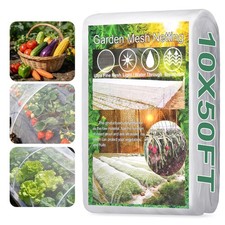 Garden Netting Pest Barrier 10 x 50FT Garden Mesh Netting Insect Netting Gard...