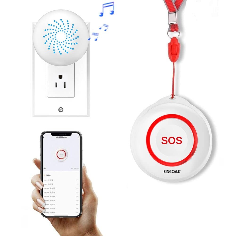 Singcall Caregiver Pager Panic Button Emergency Call Button For Elderly Alarm