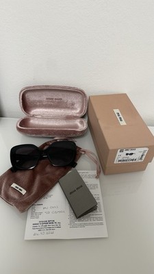Miu Miu MU 06XS (Größe 59 Farbcode 03I5D1 Crystal Black Sunglasses)