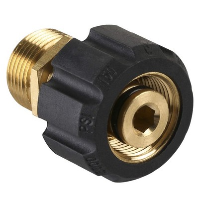 Pressure Washer Adapter, Metric M22 15mm Female Thread to M22 14mm Male Fitti...