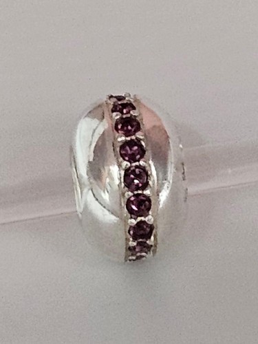 New Chamilia PURPLE WINK Swarovski Crystals & Sterling 925 Bead 2083-0244 $60 - Picture 4 of 10