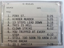 Elvis Costello – Brutal Youth DAT Production Master cassette 1994 US