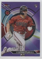 2023 Topps Finest Purple Refractor 215/250 Corbin Carroll #24 Rookie RC