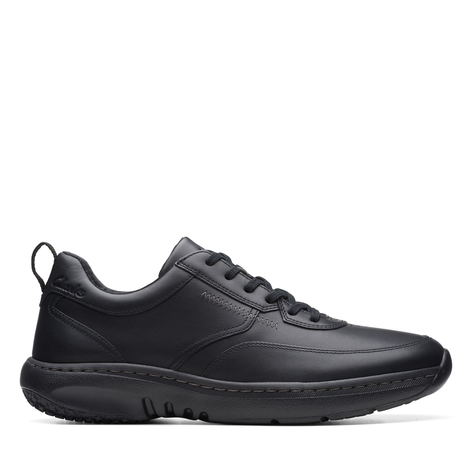 Clarks Pro Lace Mens Black Wide Oxfords - Lace Ups Casual Shoes 23390₽