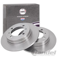 2X A.B.S. Bremsscheiben 265Mm Hinten Passend FüR Mitsubishi Colt Galant Lancer