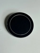 Vintage 49mm Black Silver Metal Front Lens Cap Screw On Japan