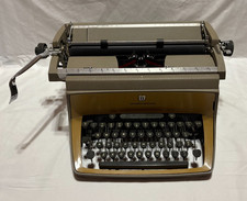 Vintage Tan/Yellow 1960s Underwood Touch-Master Two II 2 Manual Typewriter Works