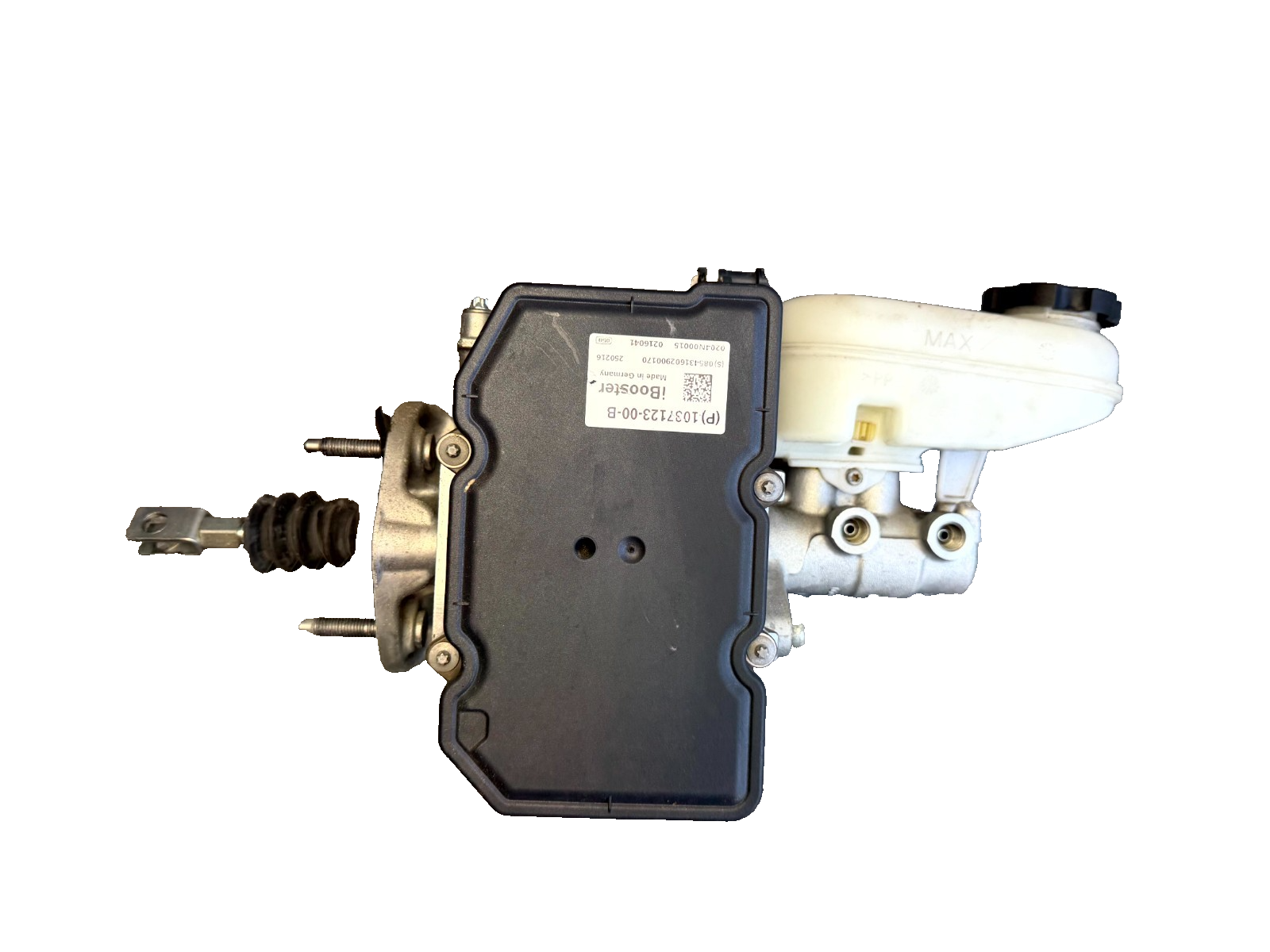 ♦️12-20 TESLA MODEL S BRAKE BOOSTER MASTER CYLINDER W/ RESERVOIR OEM, 103712300B