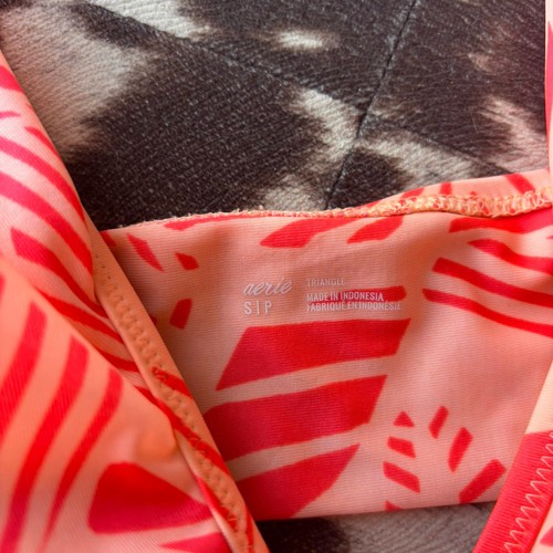 Aerie Palm Leaf Print S/M Triangle 2 Piece Bikini High Rise Cheeky Bathing Suit - Bild 3 von 6