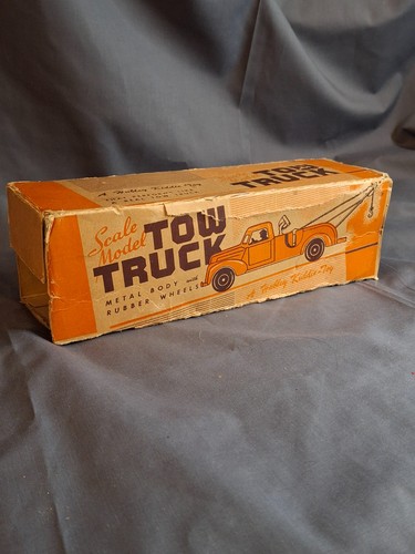Vintage Hubley Kiddie Toy #474 Tow Truck Wrecker + Original Box | Working Winch - Picture 16 of 19