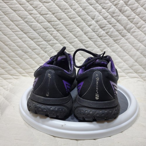 Brooks Ghost 13 Mens Sz 10.5D Shoes Black Purple Running Walking 1103481D098 - Picture 6 of 14