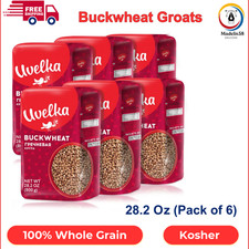 Premium Uvelka Buckwheat Groats 800 Gram, Pack of 6, Gluten Free Whole Grain