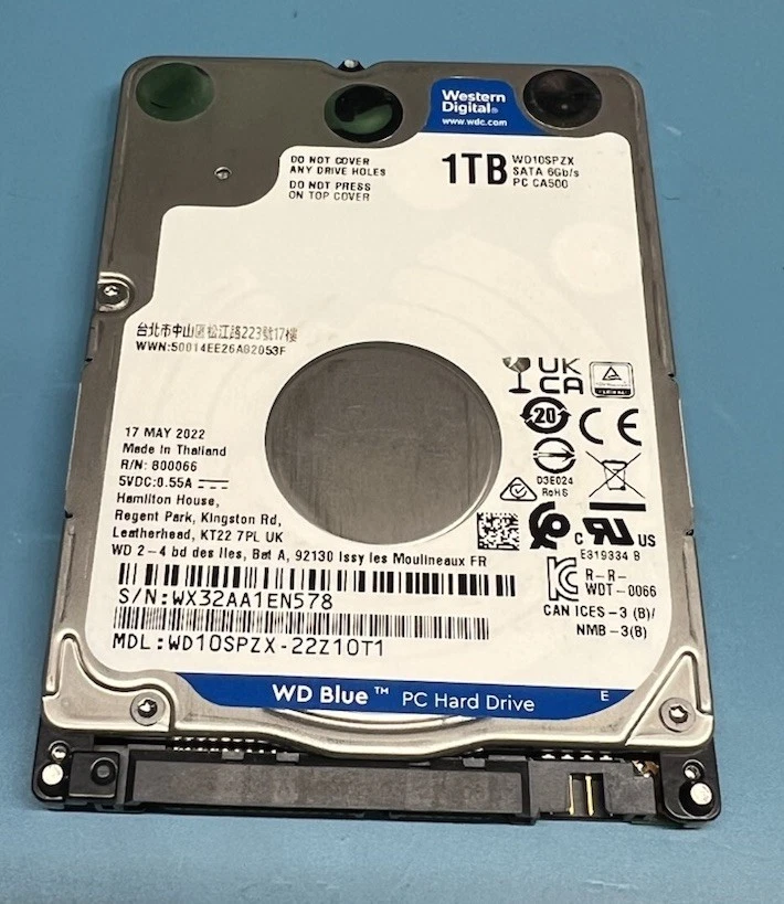 Western Digital 1 TB 2.5 in Form Factor Internal Hard Disk Drives