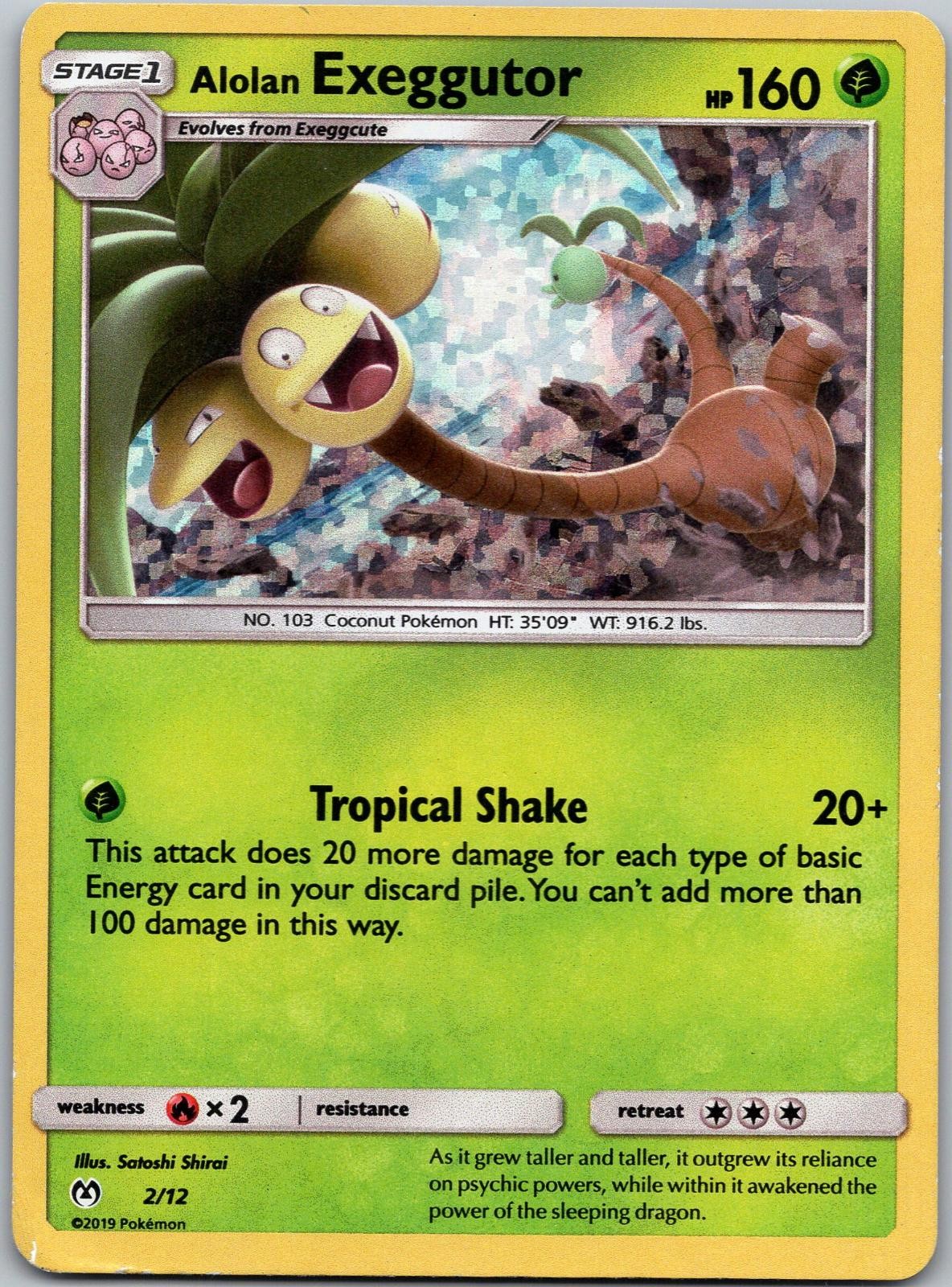 Alolan Exeggutor 002/012 Holo Promo McDonald's Promos 2019 Pokemon LP
