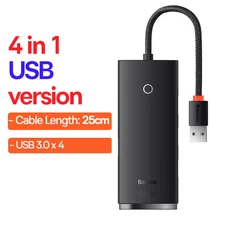 USB HUB 4 in 1 USB C HUB USB Type C to Multi USB 3.0 Adapter for Macbook Pro Air