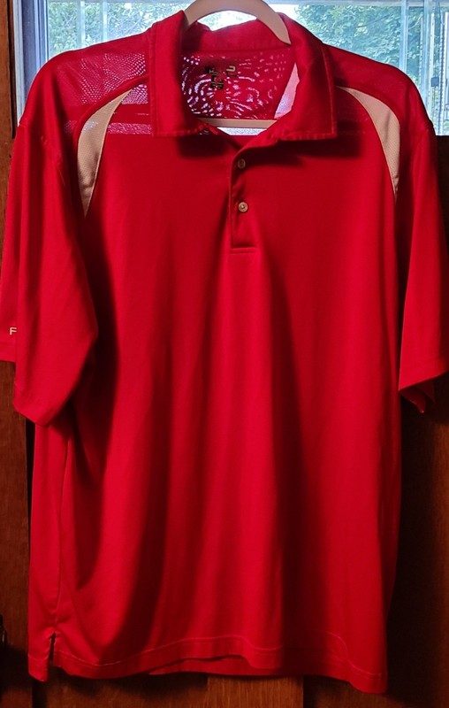 Men's Ping Red Golf Shirt Size Large