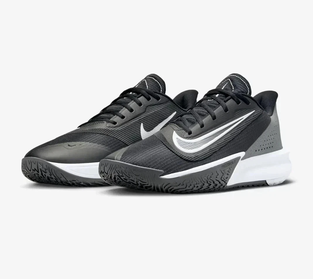 Nike Precision VII Shoes Mens 9 Black White Iron Grey  display picture 2