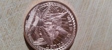1oz .999 Fine copper "In weed we trust" copper round single