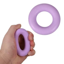 Grip Strength Trainer Rings, Hand Grip Strengthener, 2.8" & 50 LB & Purple