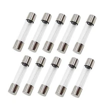 10Pcs 6x30mm FL250V Fast Blow Glass Fusemp 250V 0.24x1.18 Inch Quick Blow 12A