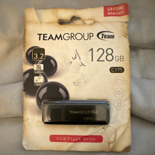 TEAMGROUP C175 128GB USB 3.2 Gen 1 Flash Drive Black Win/Mac
