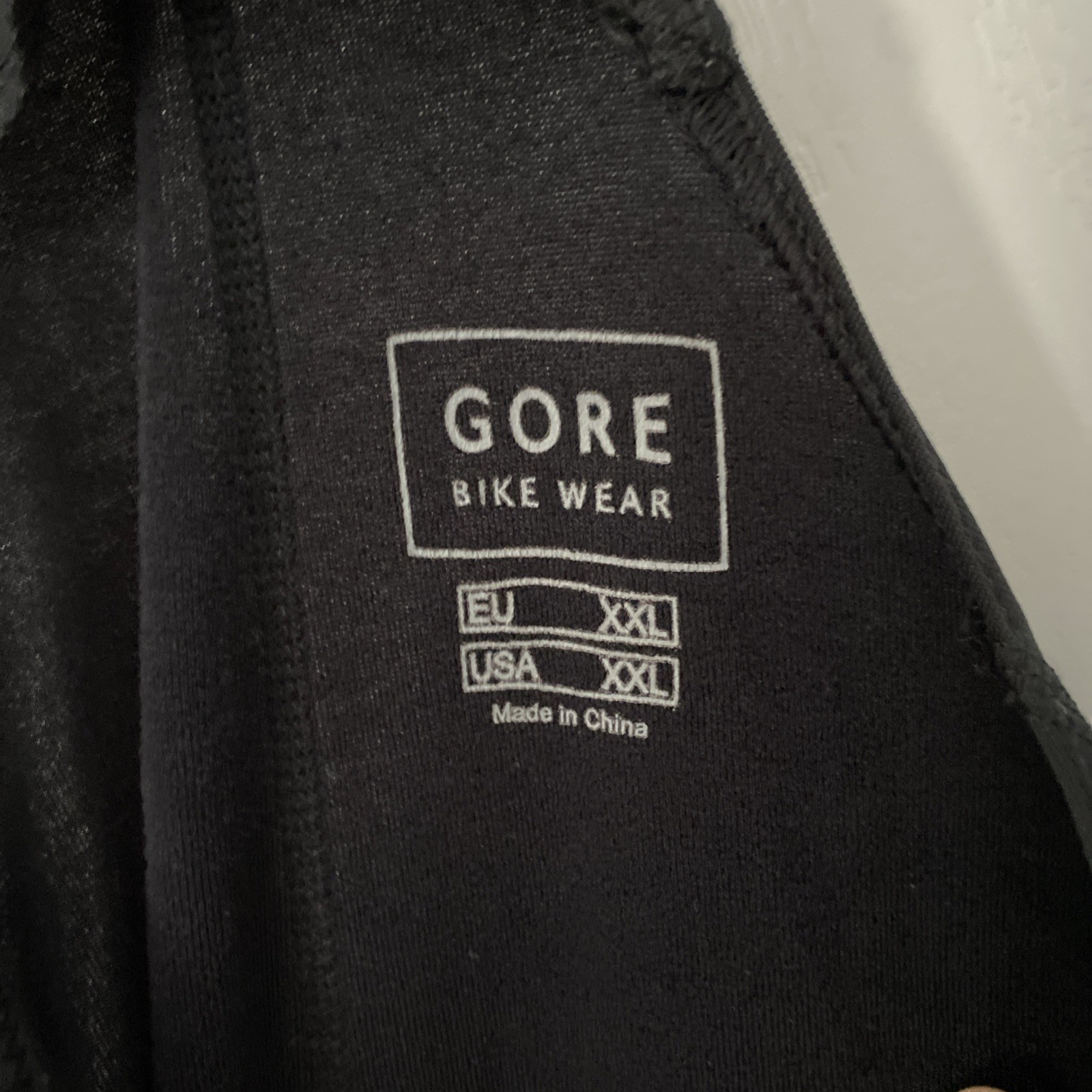 Gore Black Bike Wear Windstopper Cycling Bib leggings pants Sz.XXL 2X