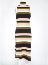 RACHEL RACHEL ROY Womens Knit Asymmetrical Hem Sleeveless Midi Sweater Dress