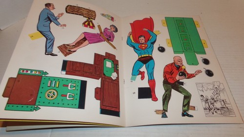 1966 SUPERMAN Press-Out Book WHITMAN Unpunched 100% COMPLETE - Picture 6 of 9