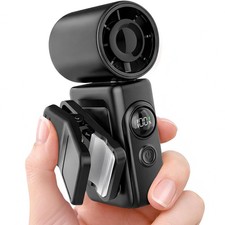 Portable Stroller Fan Clip on Handheld Turbo Travel Fan Baby Classic Black