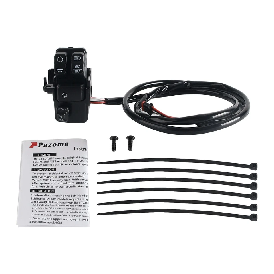 Cruise Control Kit For Harley Softail Standard Low Rider S FXLRS FXST 2020-2024 - Image 3 of 4