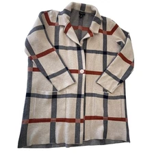 Adrienne Vittadini One Button Cardigan Sweater Chic Soft Size Womens 1XL 1X