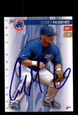 Signed Baseball Card Auto Casey McGehee 2006 MultiAd Iowa Cubs