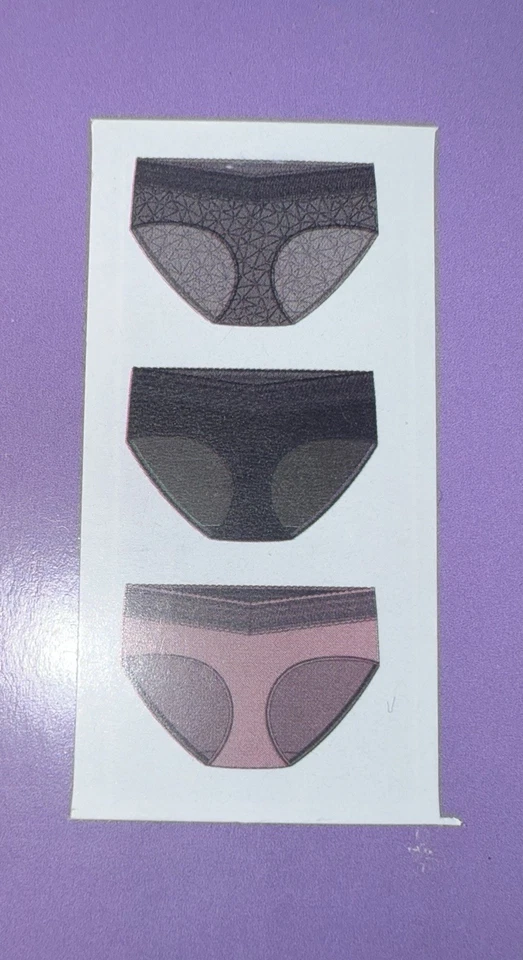 Ropa interior hipster Warners para mujer bragas mezcla de algodón 3 pares de encaje (A) ~ M (8/10) Foto 3 de 4