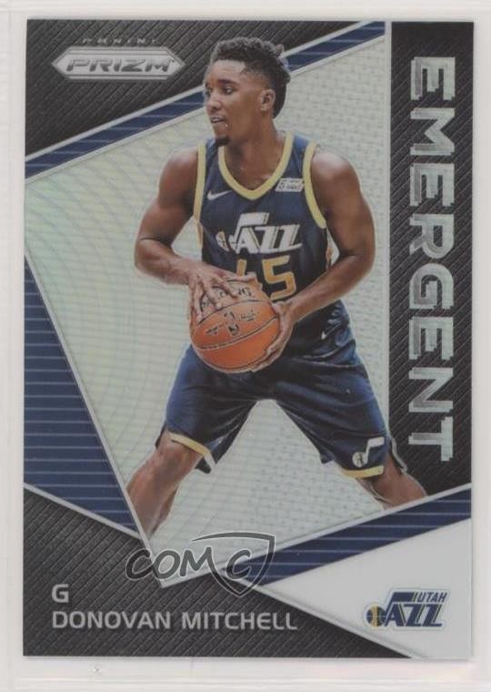 2017-18 Panini Prizm Emergent Silver Prizm Donovan Mitchell #EM-DON w4l