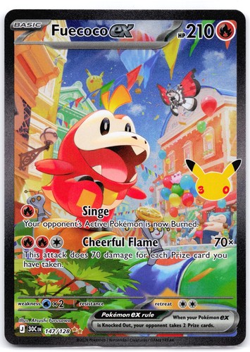 Fuecoco ex 147/128 Holo ME: 30th Celebration