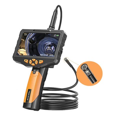 Teslong NTS300 5.5mm-1M Dual Lens Waterproof 5 Inch HD Industrial Borescope Aut