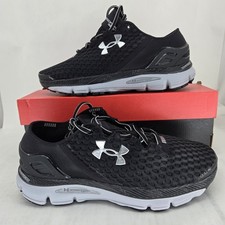 Under Armour Speedform Gemini Black Grey Running Shoes 3026770-001 Mens 8.5