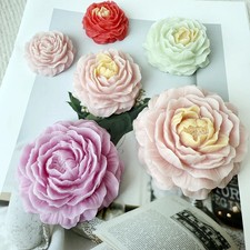 DIY 3D Peony Candle Silicone Mold Flower Soap Resin Plaster Mould Ice Baking