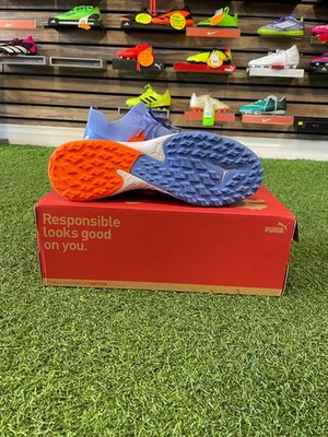 Puma Future Ultimate Cage Turf Soccer Shoe Size 10.5 - Blue/Orange