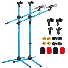 5 Core Microphone Stand Floor Height Adjustable w Extending Telescoping Boom Arm