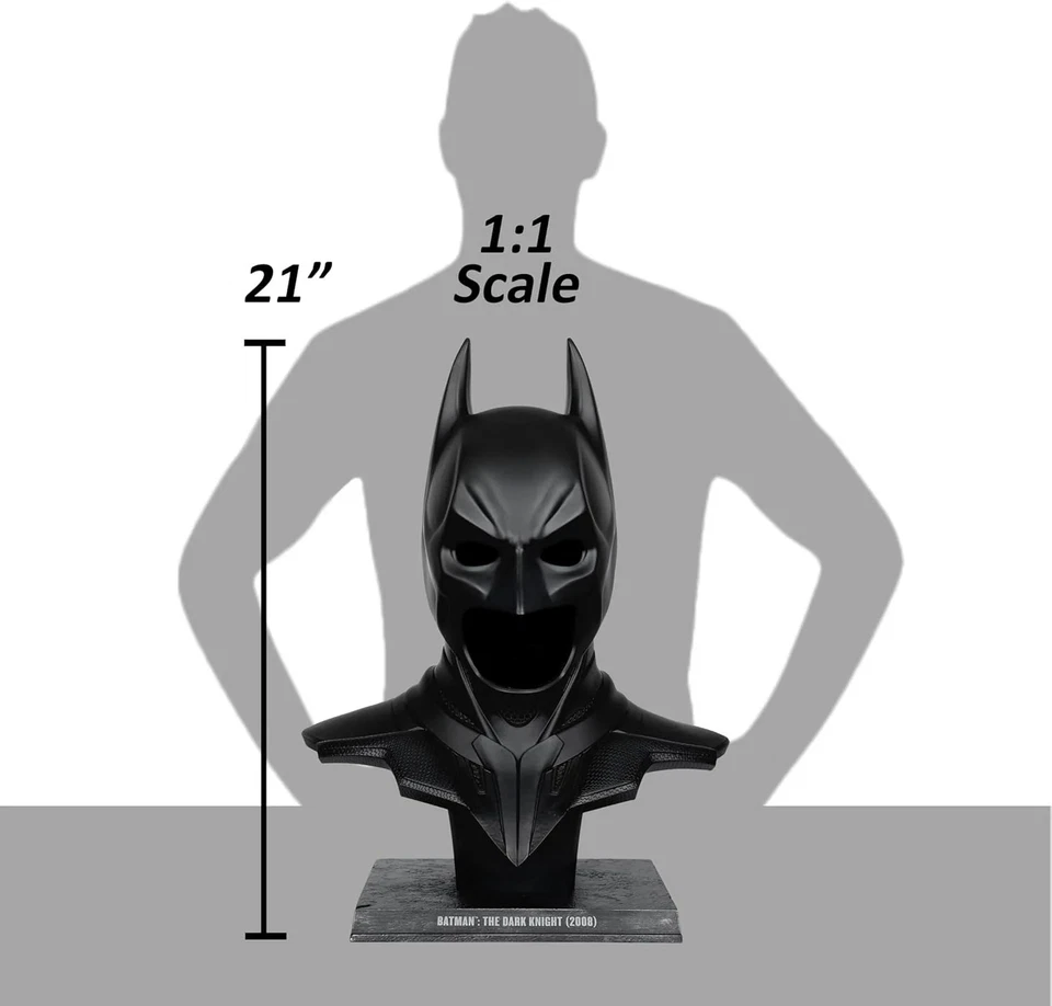 DC Direct: Batman: The Dark Knight 2008 réplica de capucha - escala 1:1 Foto 3 de 4