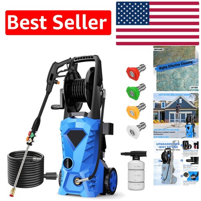 #ad High Performance 5000PSI Pressure Washer Foam Cannon amp; 33ft Hose Enhancements $256.49