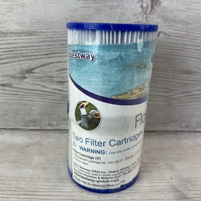 New BESTWAY 58168 FLOWCLEAR TYPE V FILTER CARTRIDGE 2 Pack Free Shipping!